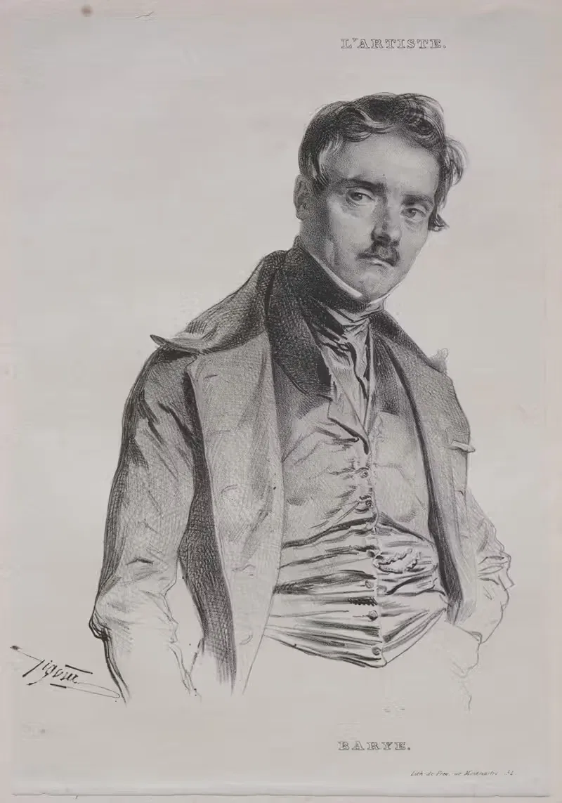 Антуан-Луи Барье by Жан Франсуа Жиго, c. 1840 — digital art print download
