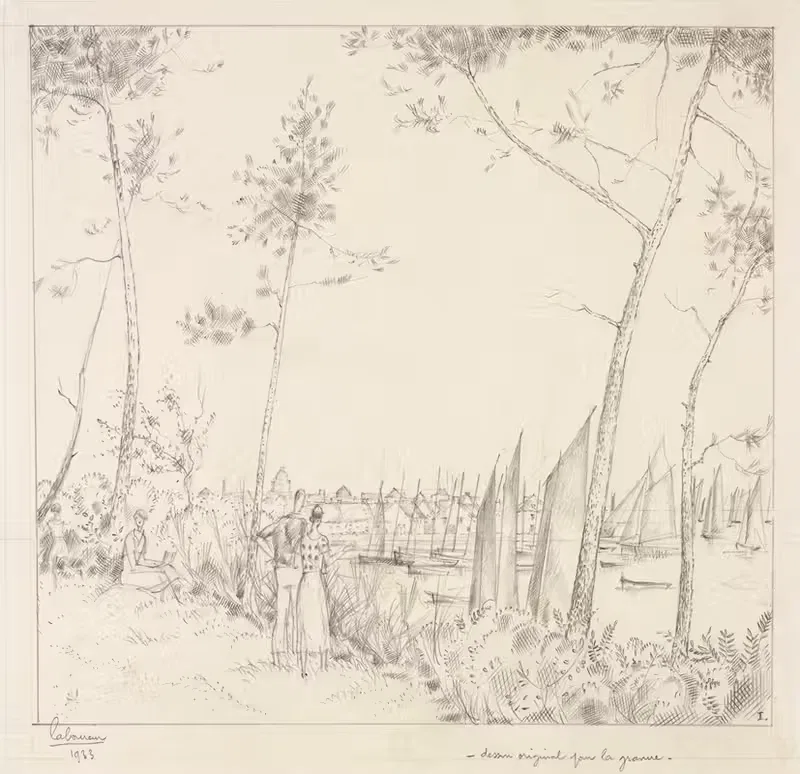 La Promenade sur le Port — Jean-Émile Laboureur