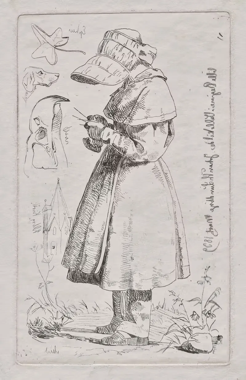 Маленькая Режина в Валлекильде by Йохан Томас Лундбю, 1839 — digital art print download