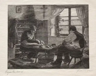 Сапожники by Джон Паркер Дэвис, 1887 — digital art print download