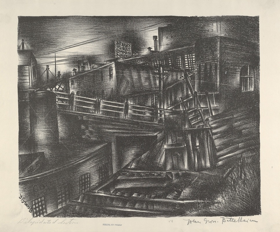 Dilapidated Section by Jolan Gross Bettelheim — digital art print download