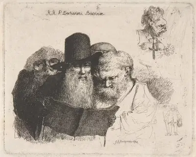 Р.Р.П. Доктистиссимус Бассины by Жозеф Франсуа Фулькье, 1773 — digital art print download