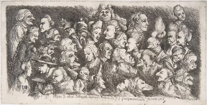 Портреты некоторых остготов by Жозеф Франсуа Фулькье, 1768 — digital art print download