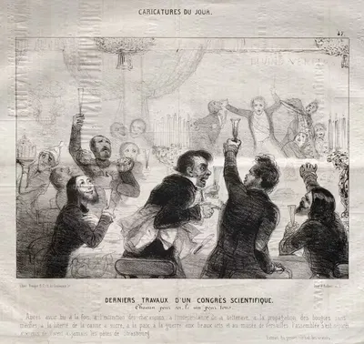 Derniere travaux d'un congrès scientifique by Jules Platier, c. 1842 — digital art print download