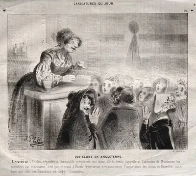 Les Clubs en engleterre by Jules Platier, c. 1842 — digital art print download