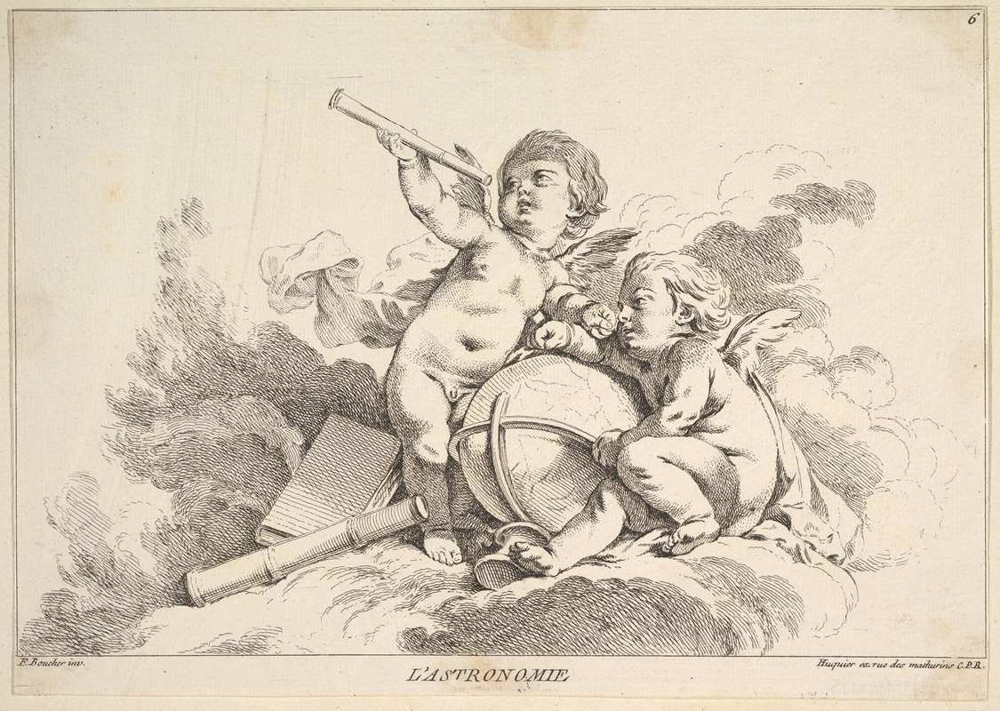 Astronomy by Louis-Felix de La Rue — digital art print download