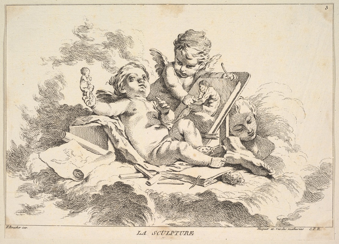 Sculpture by Louis-Felix de La Rue — digital art print download