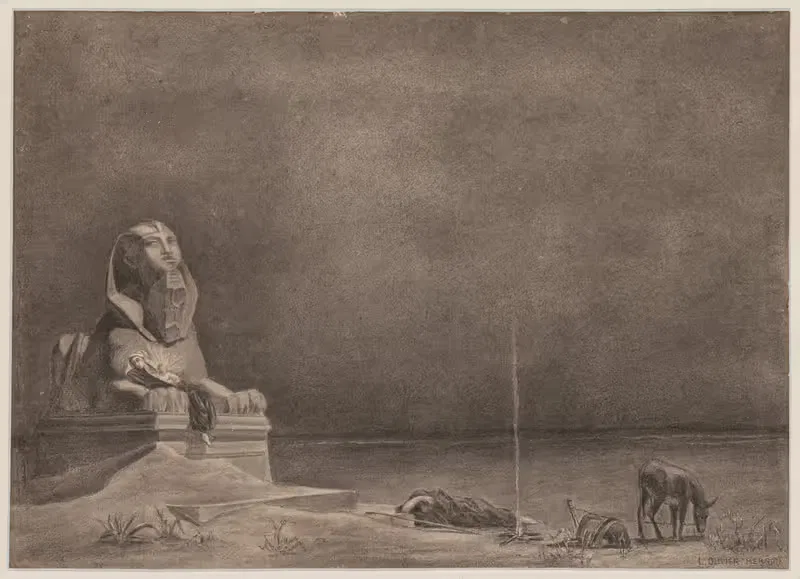 Отдых на пути в Египет by Люк-Оливье Мерсон, c. 1879 — digital art print download