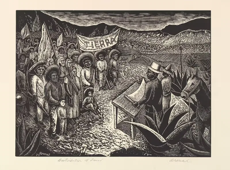 Распределение земли by Луис Ареналь, 1937 — digital art print download
