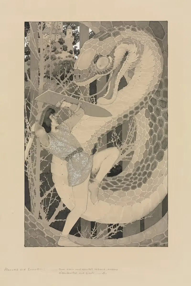 Тревоги и экскурсии by Максфилд Парриш, 1899 — digital art print download