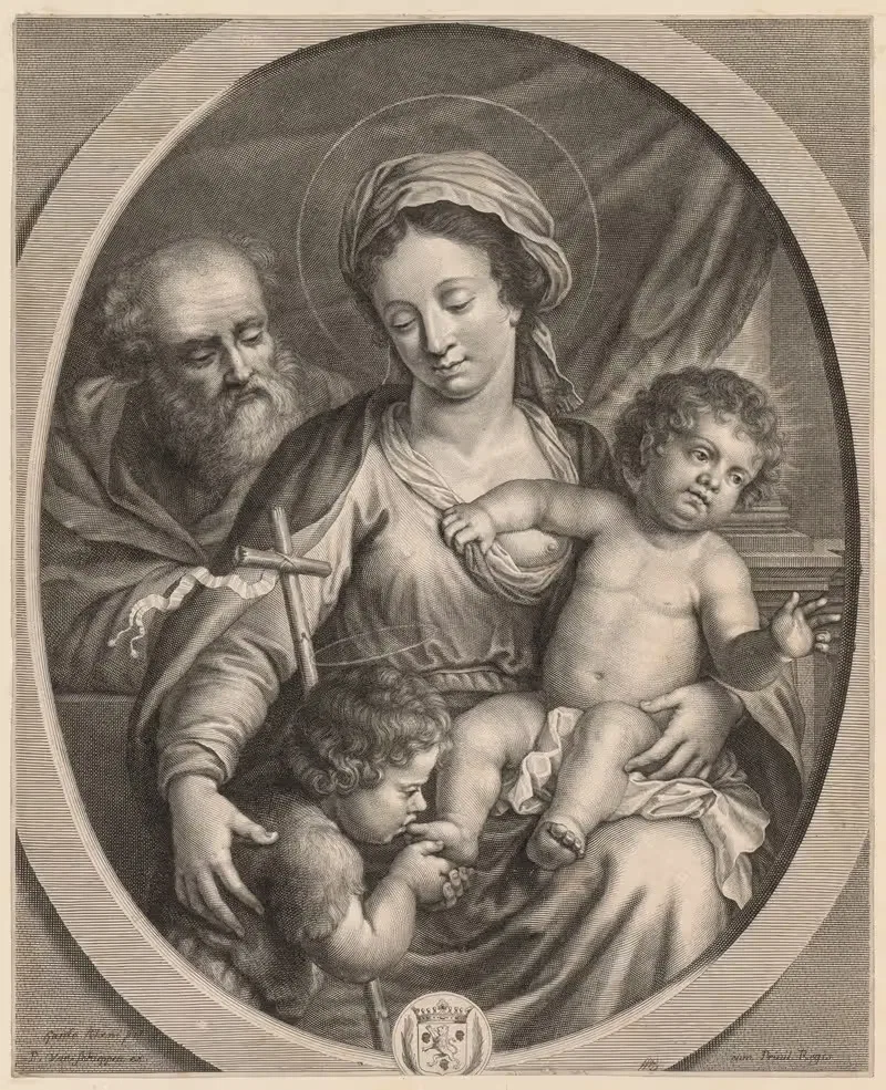 Holy Family and S. John — Pierre Louis van Schuppen