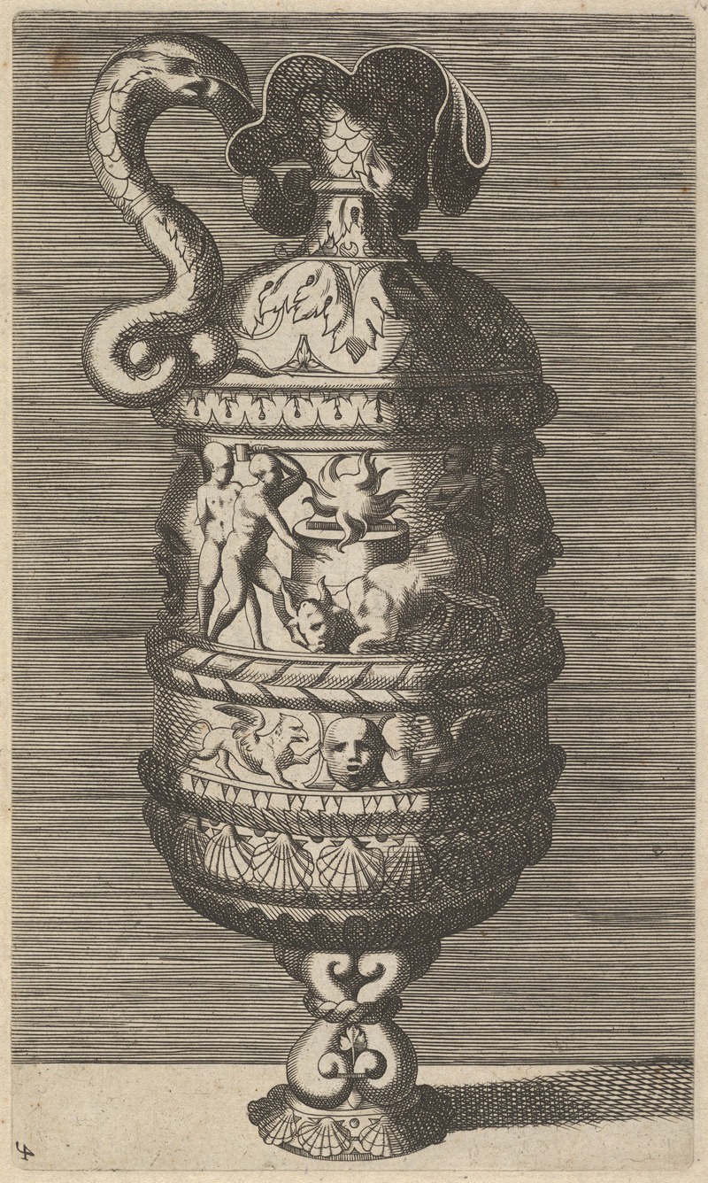 Vase with a Sacrificial Scene by Рене Бувен — digital art print download