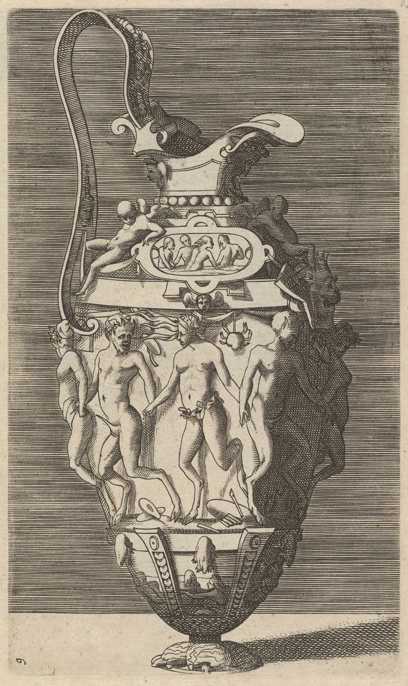 Vase with Dancing Women and Satyrs — René Boyvin