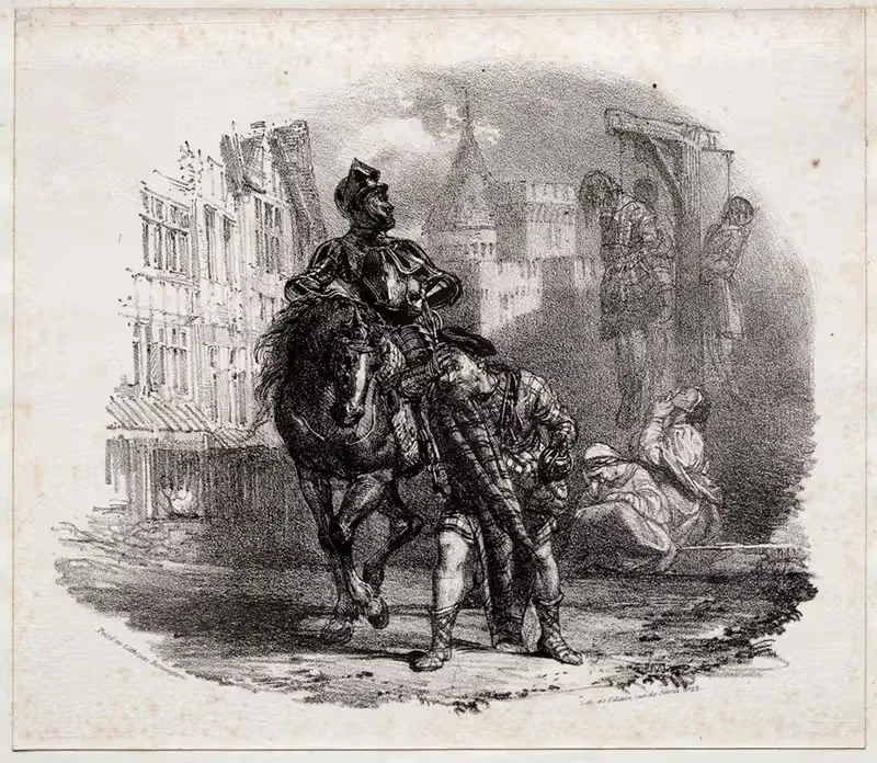 The Escape from Argyle Castle by Richard Parkes Bonington, 1826 — digital art print download