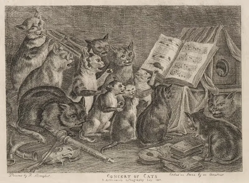 Concert of Cats — Rudolf Ackermann