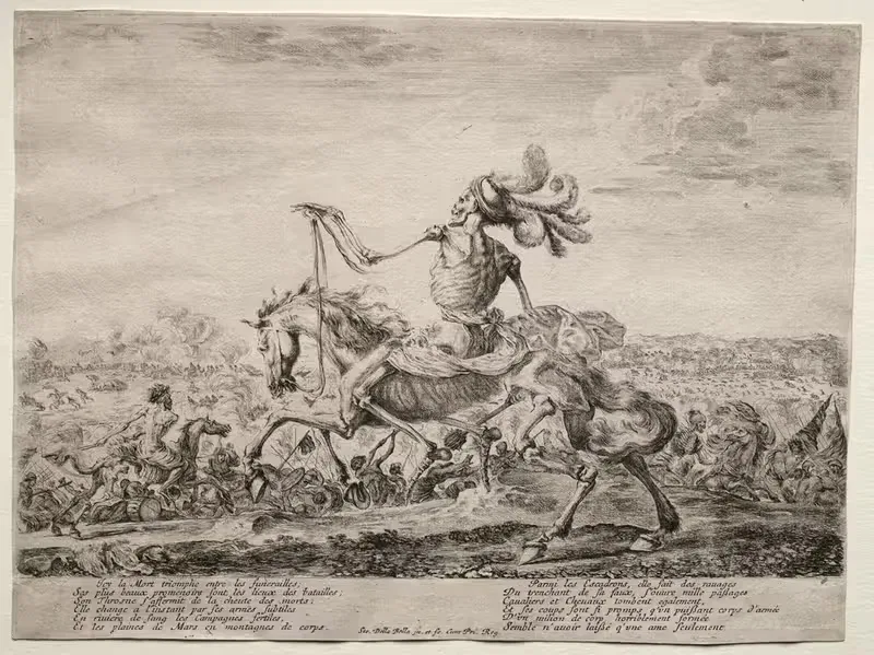 Смерть на поле боя by Стефано Делла Белла, 1646–1647 — digital art print download