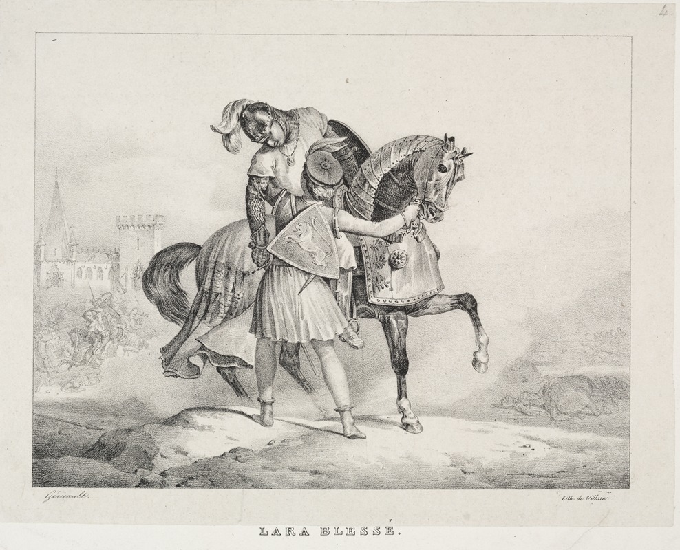 Лара раненая by Теодор Жерико, 1822 — digital art print download