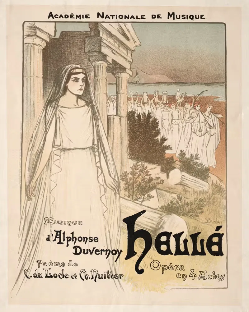 Hellé – Opéra en 4 actes by Théophile Alexandre Steinlen, 1896 — digital art print download