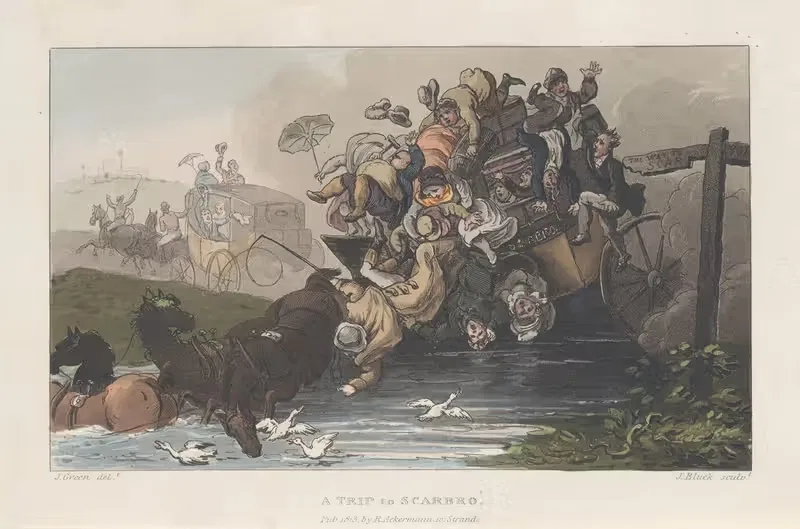 Поездка в Скарборо by Томас Роуландсон, 1813 — digital art print download