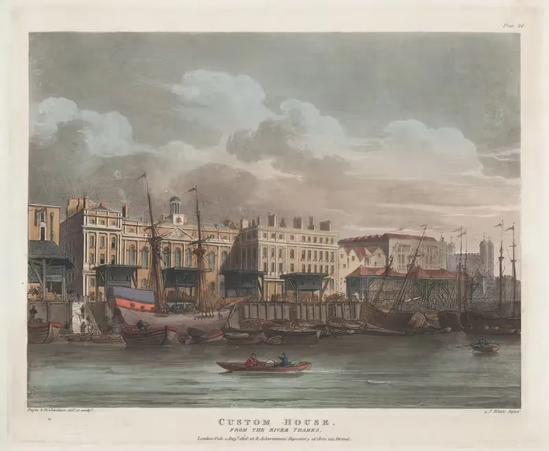 Таможня by Томас Роуландсон, 1808 — digital art print download