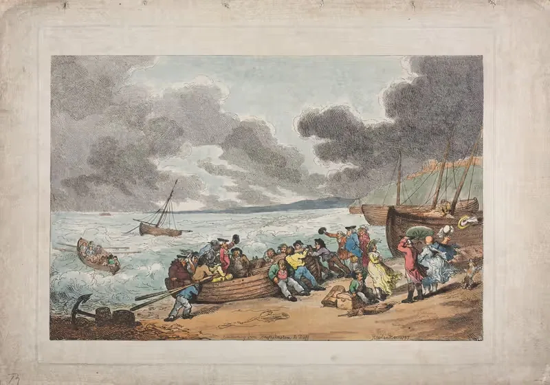 Отплытие из Брайтхельмстоуна в Дьепп by Томас Роуландсон, 1787 — digital art print download