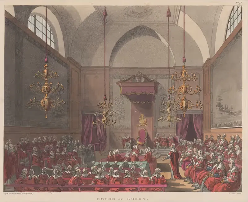 Палата лордов by Томас Роуландсон, 1808 — digital art print download