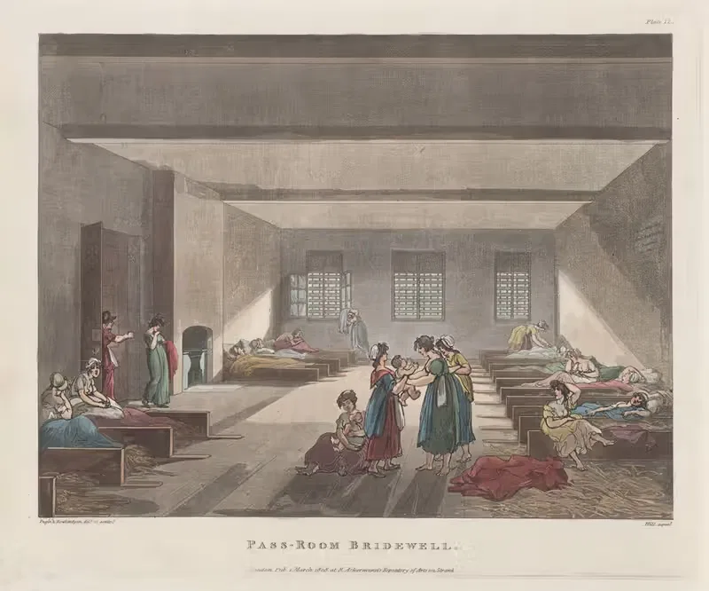 Комната для прохода Бридвелл by Томас Роуландсон, 1808 — digital art print download