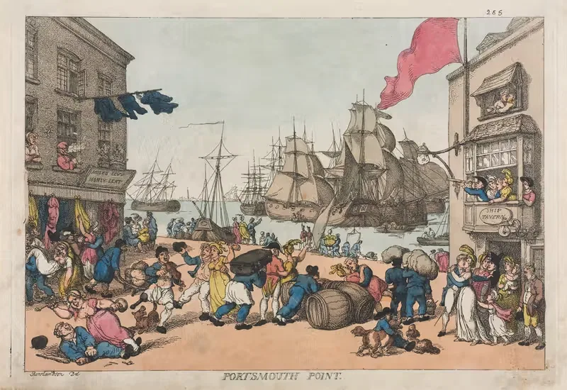Портсмут Пойнт by Томас Роуландсон, 1814 — digital art print download