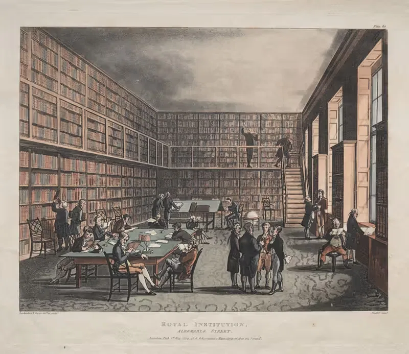 Royal Institution, Albemarle Street — Thomas Rowlandson