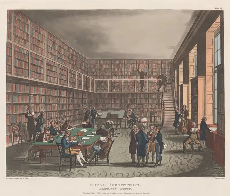 Royal Institution, Albemarle Street — Thomas Rowlandson