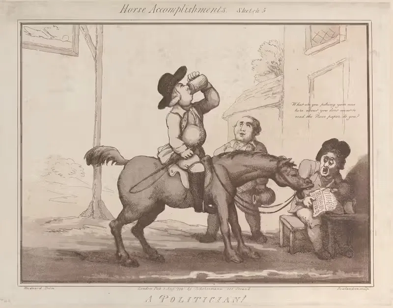 Политик!! by Томас Роуландсон, 1799 — digital art print download