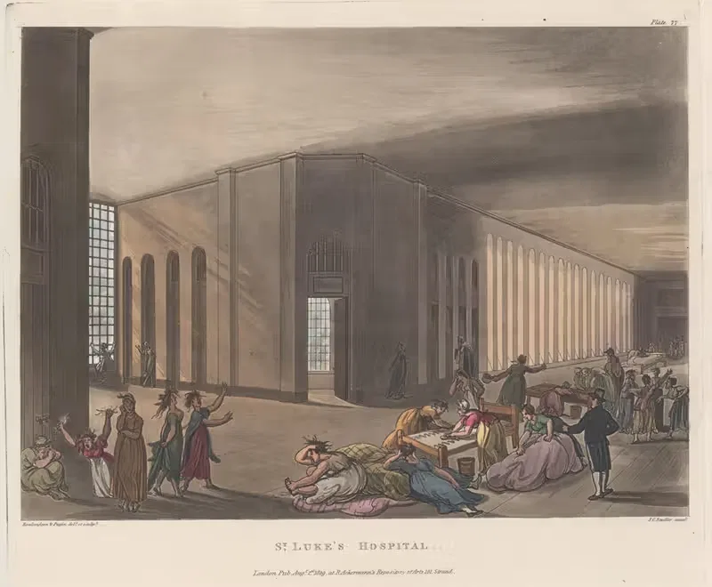Больница Святого Луки by Томас Роуландсон, 1809 — digital art print download