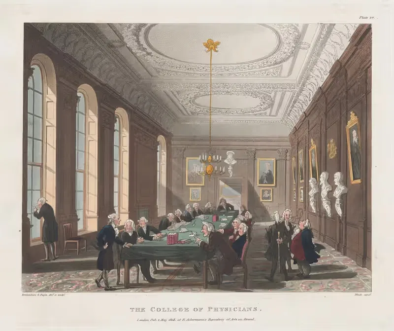 The College of Physicians — Thomas Rowlandson