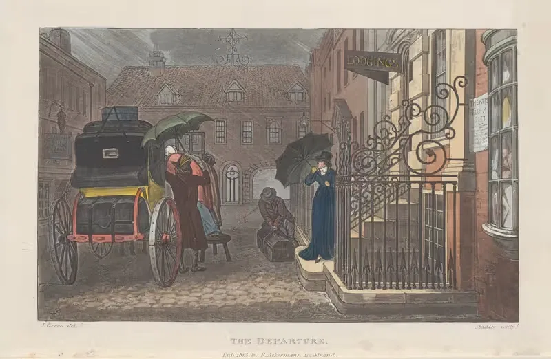 Отъезд by Томас Роуландсон, 1813 — digital art print download