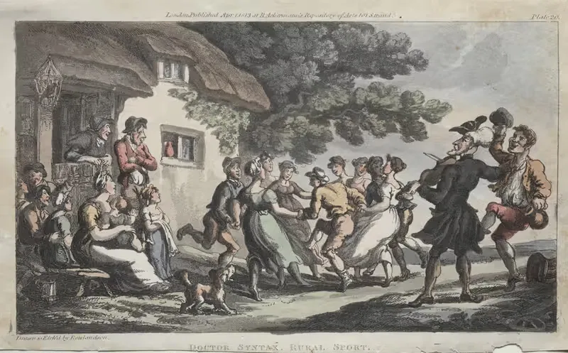 Достопочтенный доктор Синтакс Rural Sport by Томас Роуландсон, 1813 — digital art print download