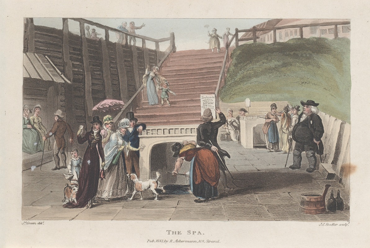 Курорт by Томас Роуландсон, 1813 — digital art print download