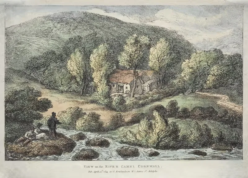 Виды Корнуолла; Вид на реку Кэмел, Корнуолл by Томас Роуландсон, 1812 — digital art print download