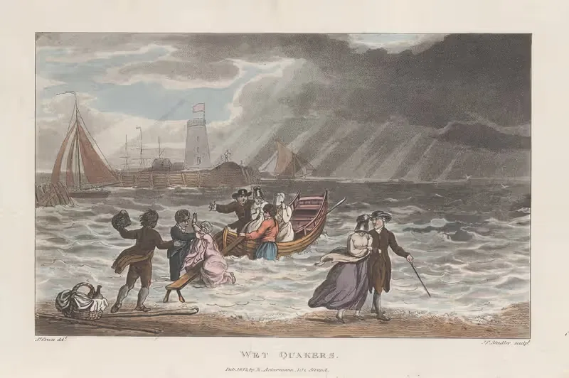 Wet Quakers by Thomas Rowlandson, 1813 — digital art print download