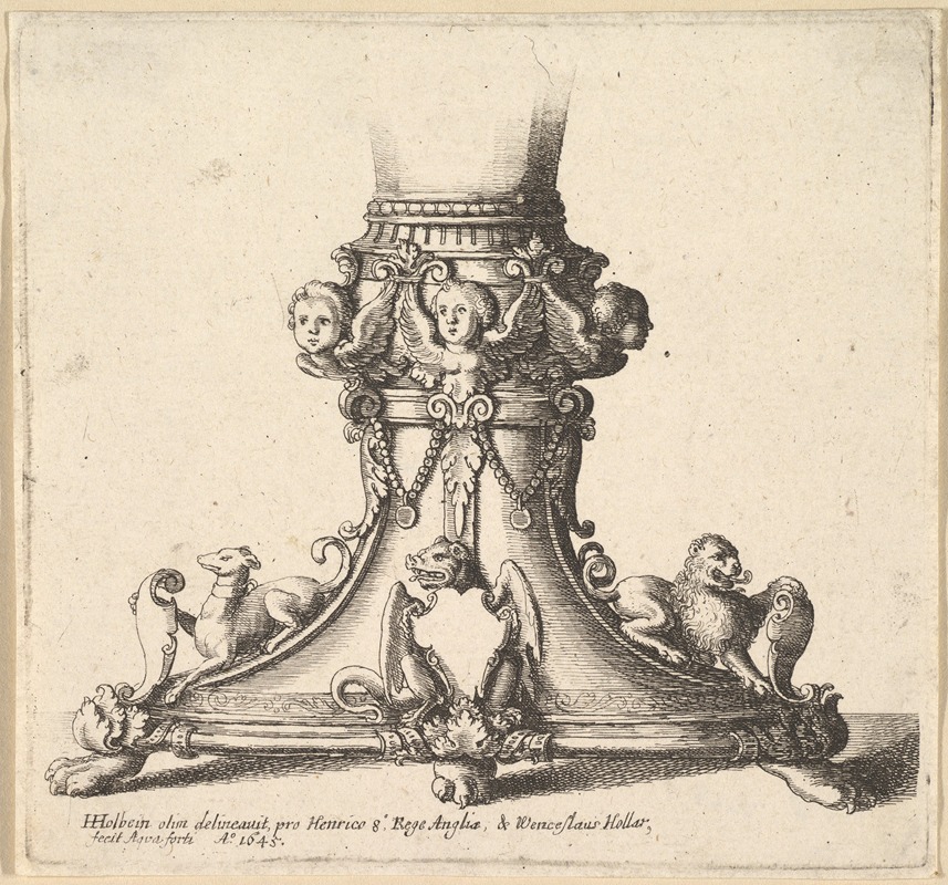 Base of an ornamental cup — Венцеслав Голлар