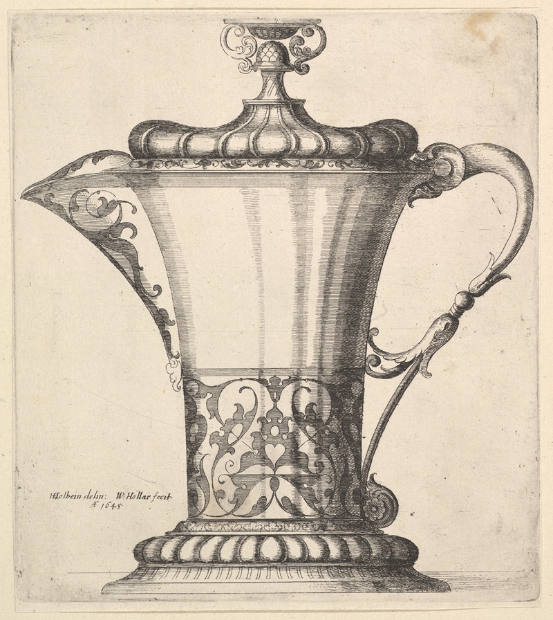 Jug with wide spout by Венцеслав Голлар, 1645 — digital art print download