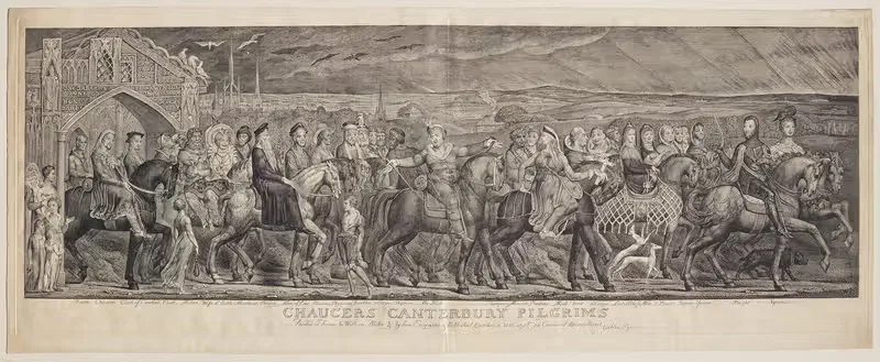 Пилигримы Кентерберийского собора Чосера by Уильям Блейк, 1810 — digital art print download