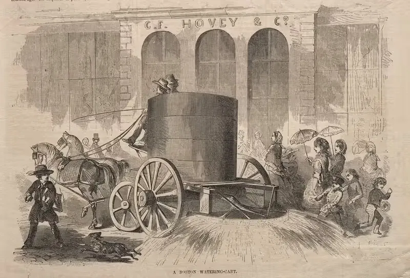 Бостонская поливальная машина by Уинслоу Хомер, 1857 — digital art print download