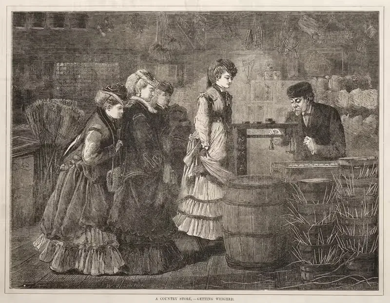 Сельский магазин, взвешивание by Уинслоу Хомер, 1871 — digital art print download