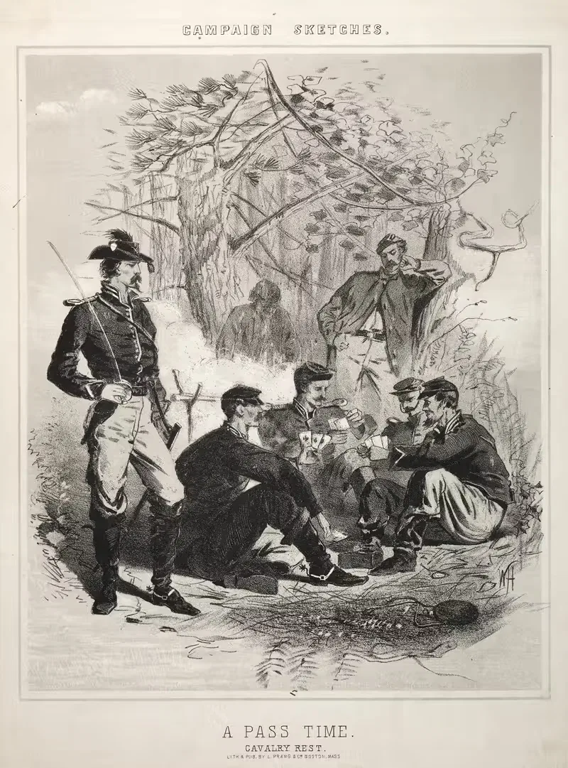 Эскизы кампании; времяпрепровождение by Уинслоу Хомер, 1863 — digital art print download