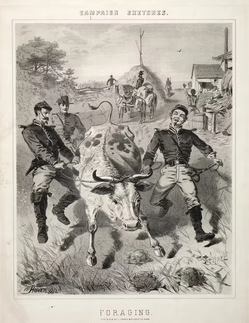 Эскизы кампании; Заготовка by Уинслоу Хомер, 1863 — digital art print download