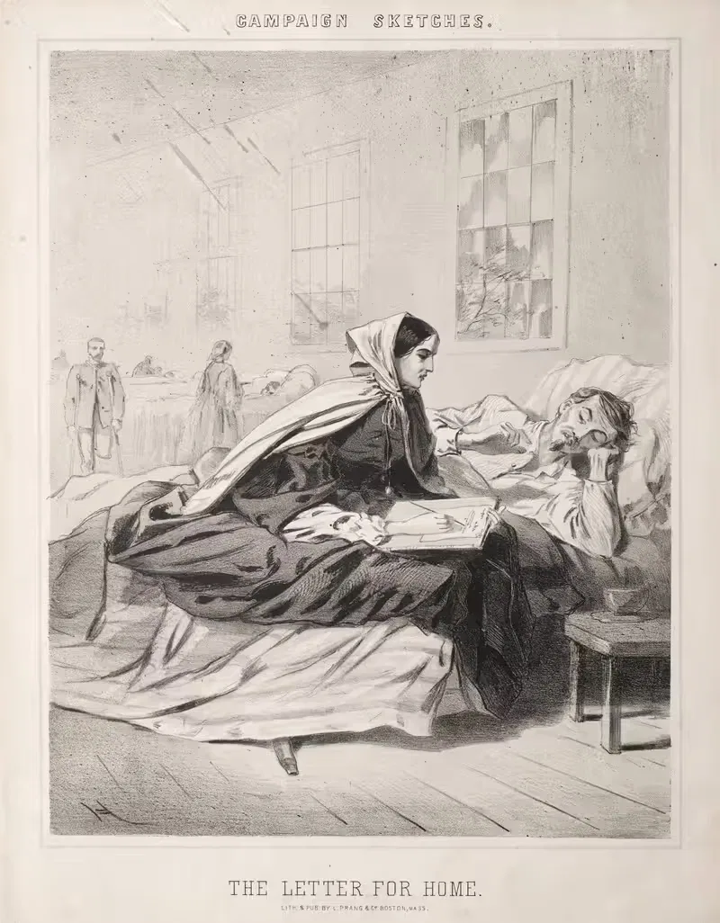 Campaign Sketches; The Letter for Home — Winslow Homer