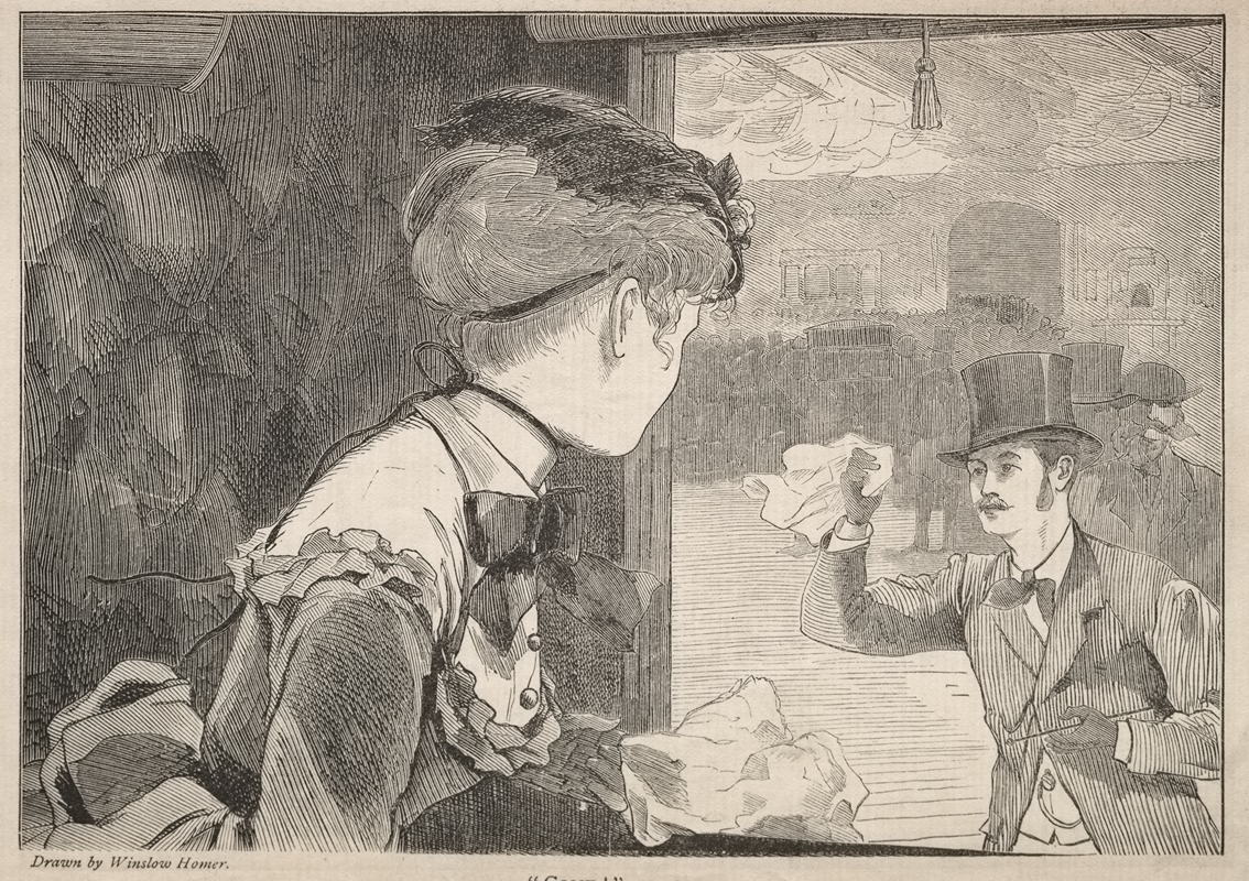 'Come!' by Winslow Homer, 1869 — digital art print download