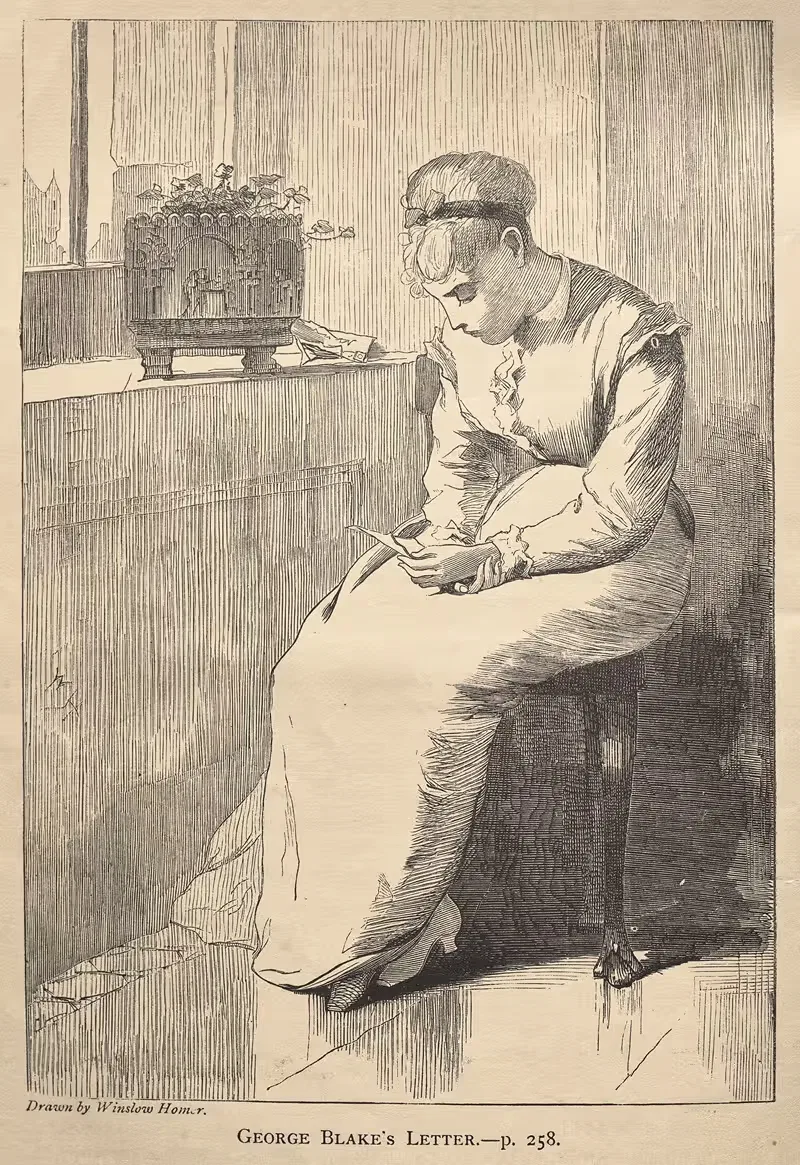 George Blake's Letter by Winslow Homer, 1870 — digital art print download