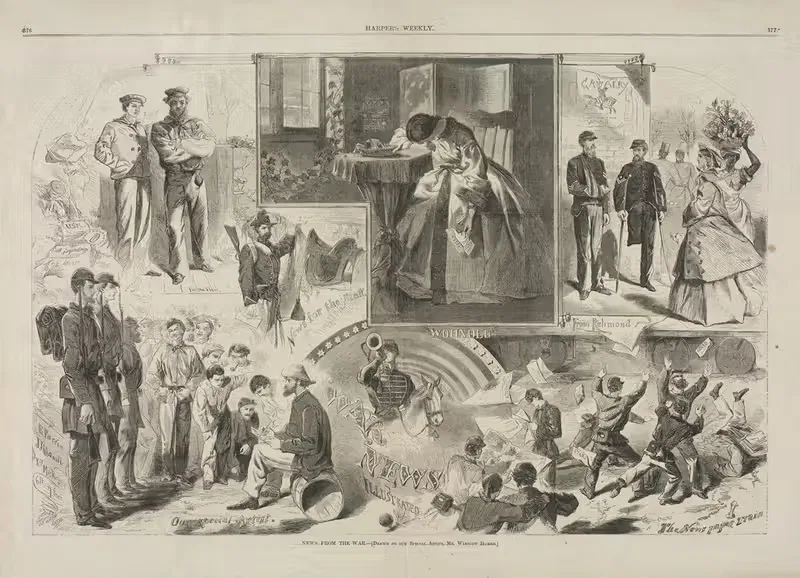 Новости с войны by Уинслоу Хомер, 1862 — digital art print download