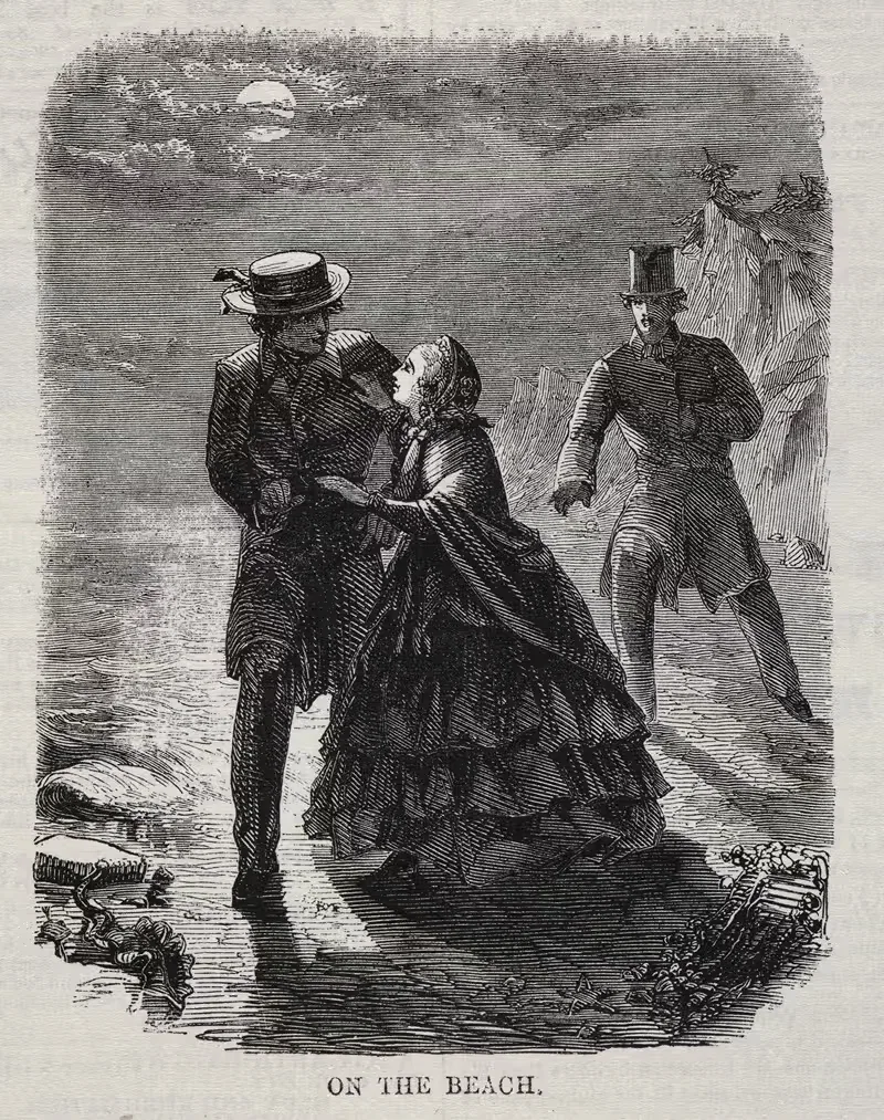 На пляже by Уинслоу Хомер, 1860 — digital art print download